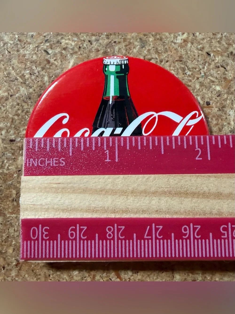 Vintage Coca Cola Metal Refrigerator Magnet Coke Bottle Sign Logo Collectible
